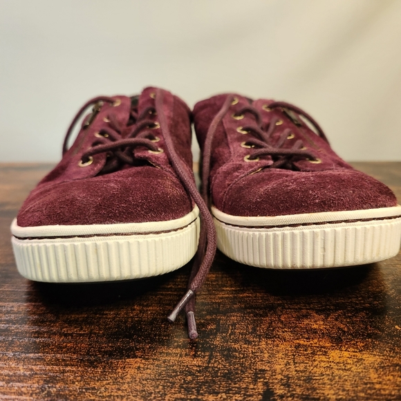 Born Suede Leather Side-Zip Sneakers - Women's size 8.5 - Picture 3 of 8